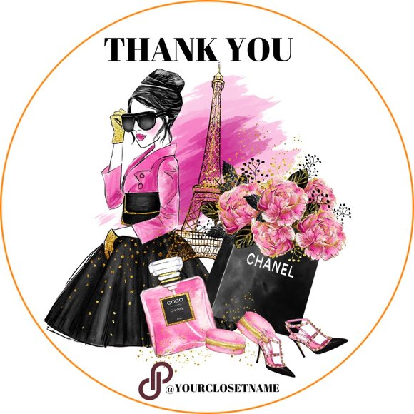 Thank you Packaging Round Stickers Label - Picture 2 of 15